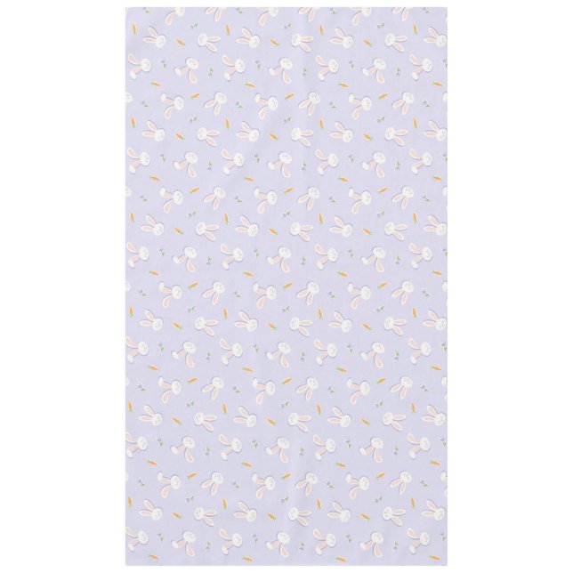Nappe Lapins de Pâques et carottes Lavande de Printemps (Devant)