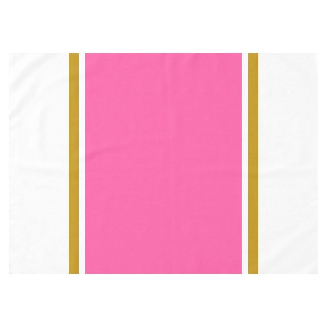 Nappe Large Bright Rose Brown Racing Stripes Sur Blanc (Devant (Horizontal))
