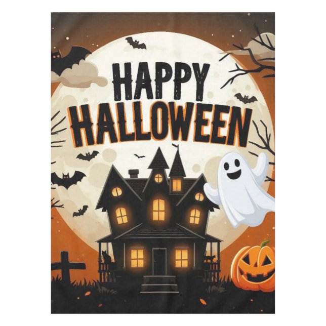 Nappe L'art d'Halloween vintage (Devant)