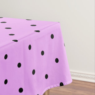 Nappe Lavande et pois noirs