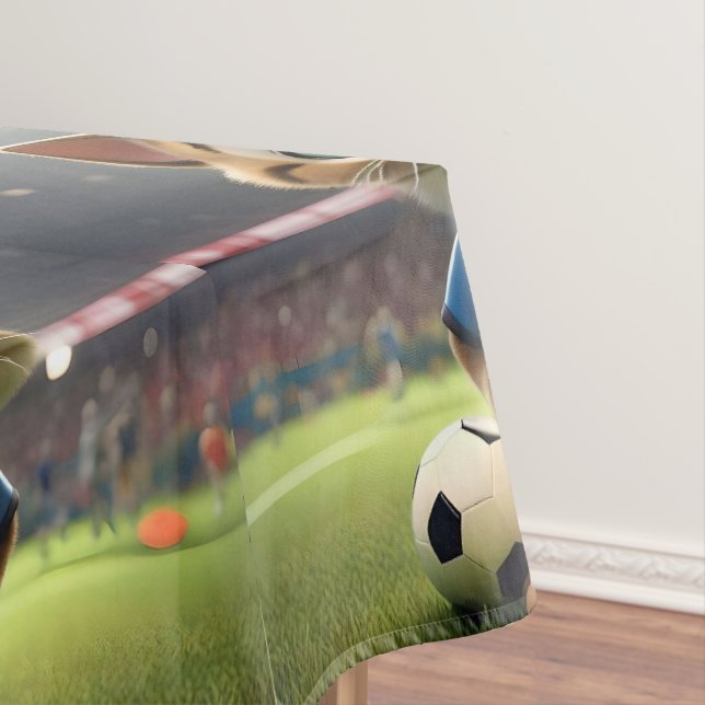 Nappe "Le buteur parfait : Le chat de foot 3D" (In Situ)