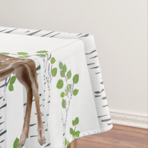 Nappe Le Cerf Doe Buck Chasse Aux Bois
