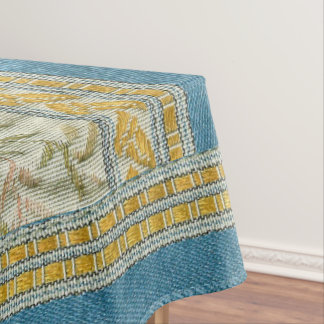Nappe Le Français a brodé le regard de tissu de fleur