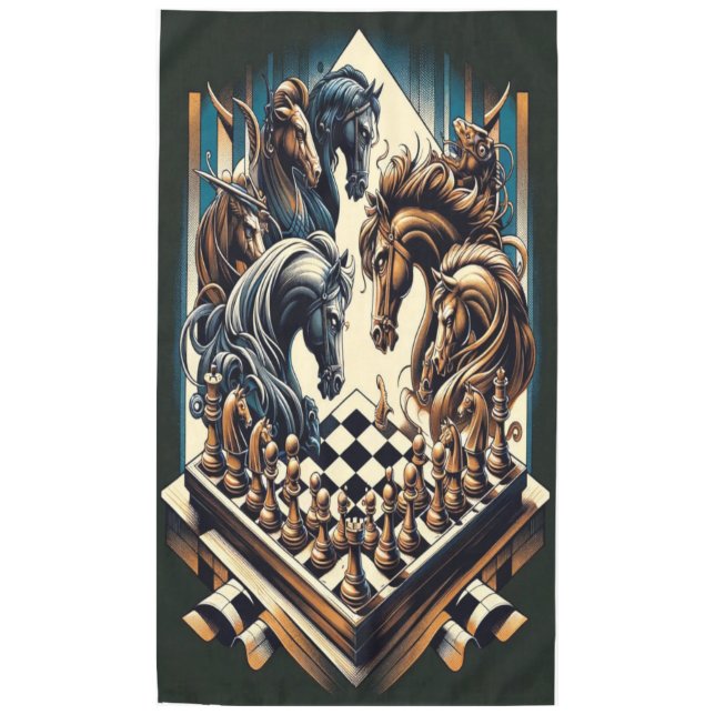 Nappe Le jeu des chevaliers - les échecs rencontre l'ima (Devant)