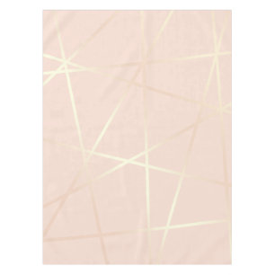 Nappe Le joli or rose élégant et rougissent géométri