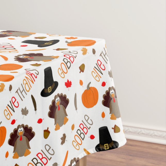 Nappe Le motif mignon de thanksgiving avalent donnent (In Situ)