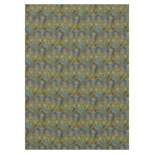 Nappe Le paon fait varier le pas de la vaisselle (Devant)