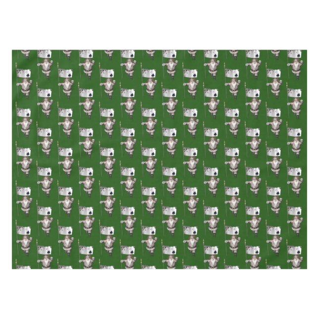 Nappe Le Père Noël Aime Jouer Au Poker (Devant (Horizontal))
