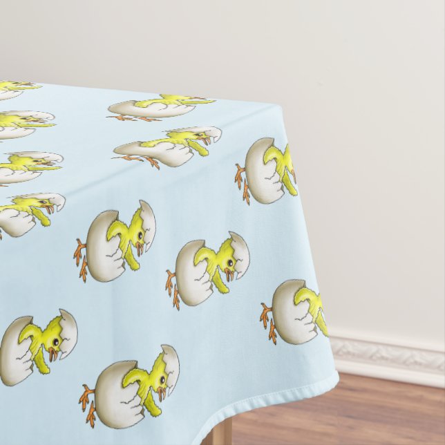 Nappe Le poussin de Pâques nouvellement éclos (In Situ)