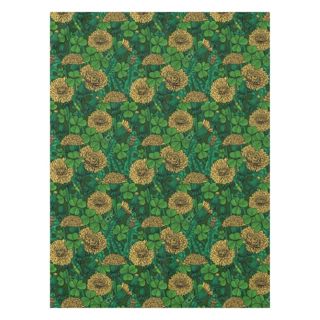 Nappe Le pré en vert et jaune (Devant)