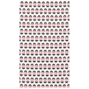 Nappe Le Roi Du Grill, Blanc Noir Couronne Rouge