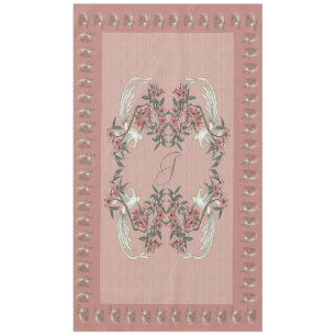 Nappe Le romantisme de la soie avec Monogramme 60" x 104