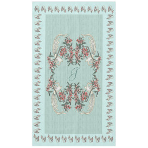 Nappe Le romantisme de la soie avec monogramme 60" x 104