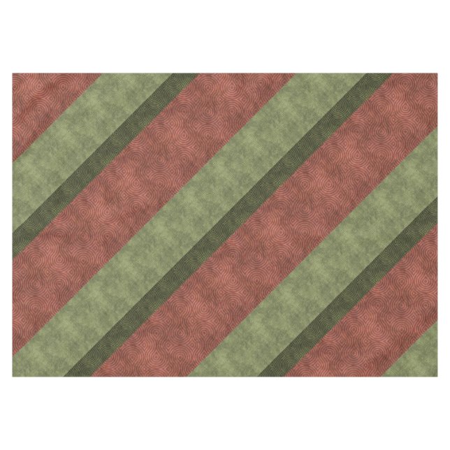 Nappe Le schéma vert huit rayures de canneberge de (Devant (Horizontal))