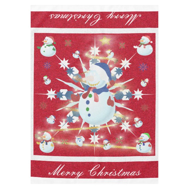 Nappe Le Snowman de Glittery (Devant)