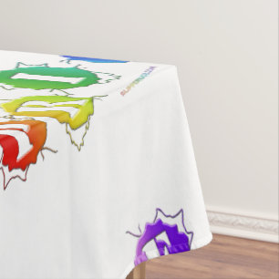 Nappe L'enseigne de fierté aux couleurs de l'arc-en-ciel