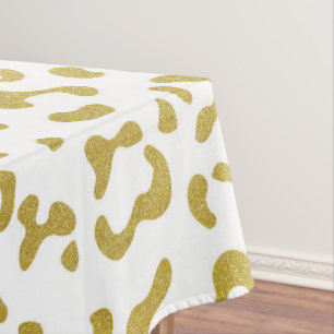 Nappe Leopard d'or, Parties scintillant d'or, Empreinte