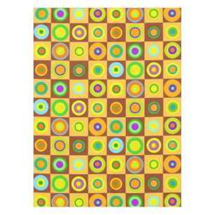 Nappe Les cercles Pois modernes et rétro heureux Art de