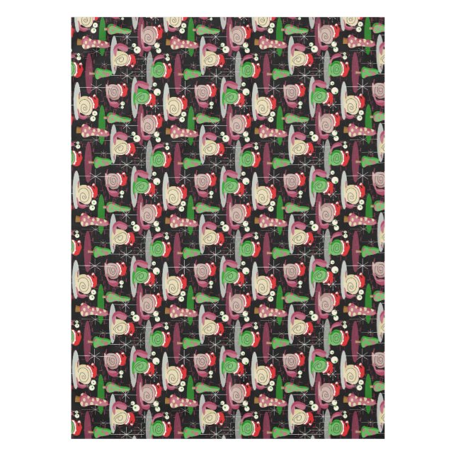 Nappe Les escargots atomiques de Noël Père Noël - Modern (Devant)