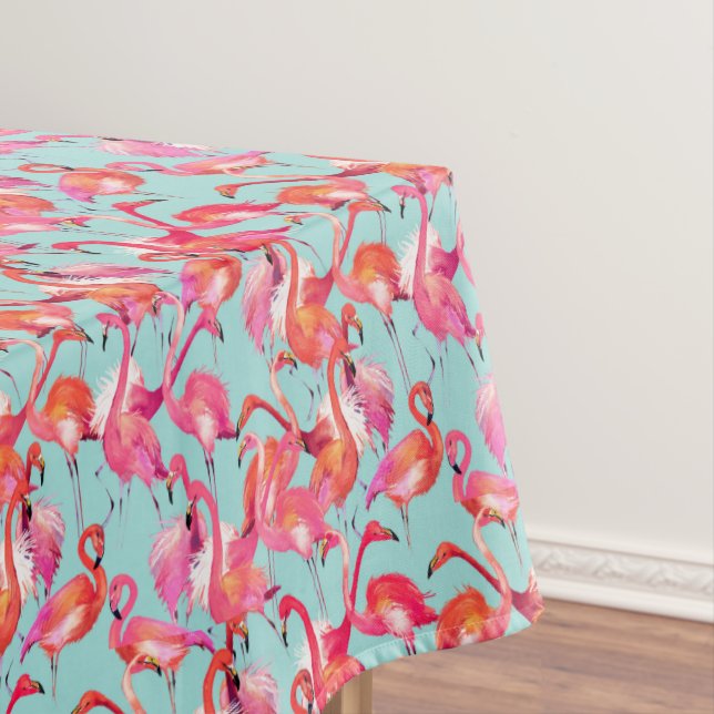 Nappe Les Flamants roses d'aquarelle ont recueilli 2 (In Situ)