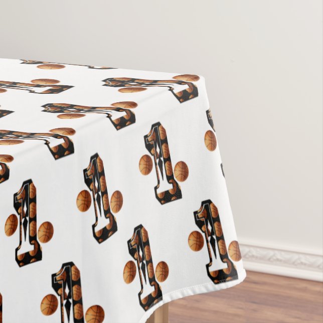 Nappe Les Joueurs De Basketball Numéro Un Avec Basketbal (In Situ)