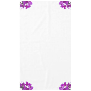 Nappe Les orchidées de Fuchsia décorent les coins d'une 