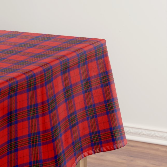 Nappe Leslie tartan rouge bleu violet plaid (In Situ)