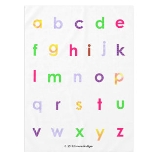 Nappe Lettres minuscules d'alphabet