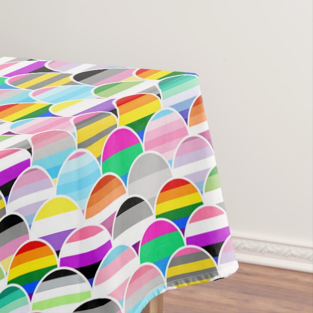 Nappe LGBTQIA+ Queer Scalloped Pride Flag Fans (In Situ)
