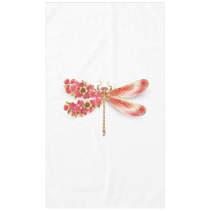 Nappe libellule de fleurs avec sakura de bijoux