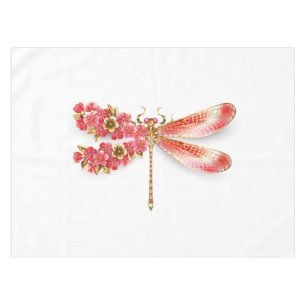 Nappe libellule de fleurs avec sakura de bijoux