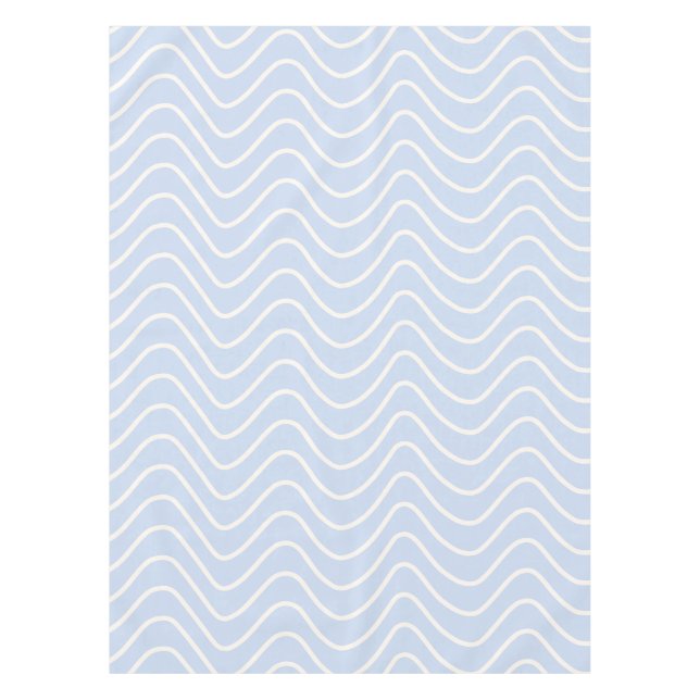 Nappe Ligne minimale Chevron Motif Côte Bleu clair (Devant)