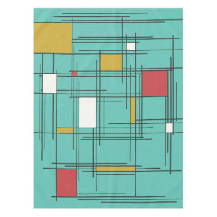 Nappe Lignes d'art Abstraites des années 1940