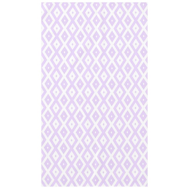 Nappe Lilac motif de diamants violet et blanc (Devant)