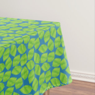 Nappe Limites vertes de fruits sur Arrière - plan bleu à