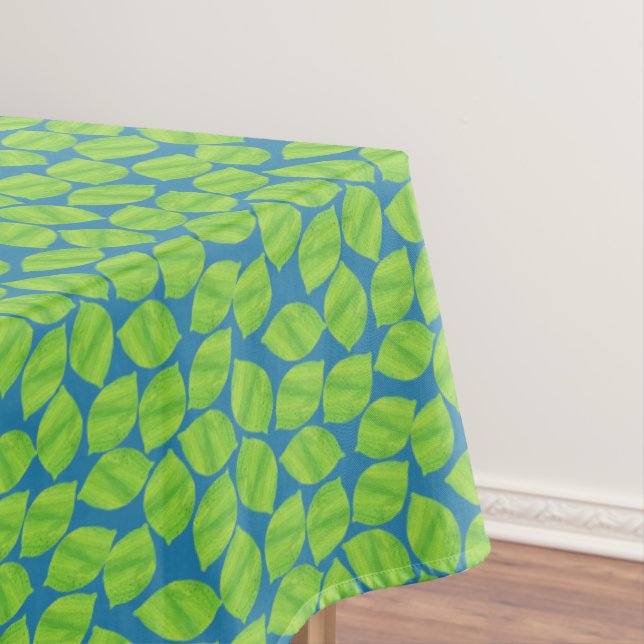 Nappe Limites vertes de fruits sur Arrière - plan bleu à (In Situ)