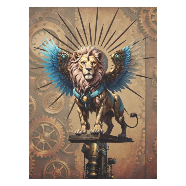 Nappe Lion steampunk étonnant (Devant)