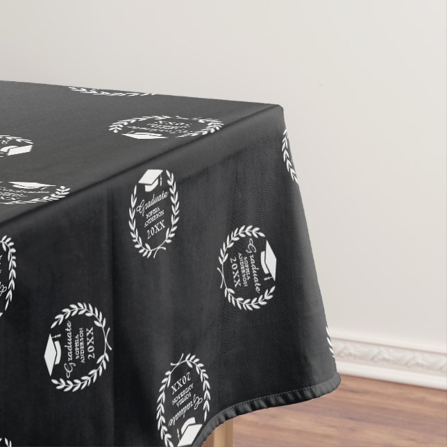 Nappe Logo Black Modern Custom School Logo Motif Graduat (In Situ)