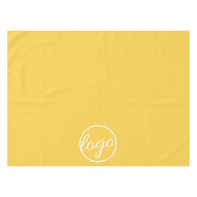 Nappe Logo commercial personnalisé Jaune (Devant (Horizontal))