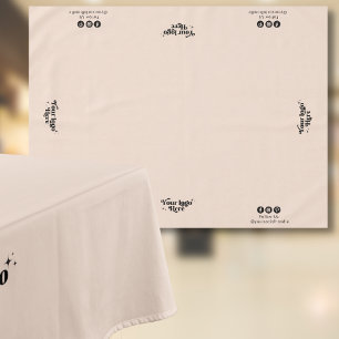 Nappe Logo d'entreprise Médias sociaux Écran rose doux