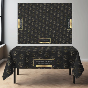 Nappe Logo d'entreprise moderne Black & Gold Motif Compa