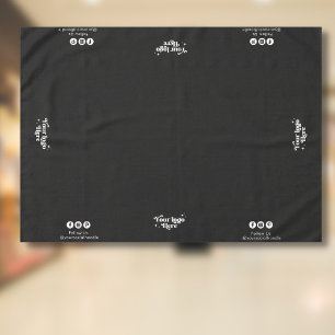 Nappe Logo d'entreprise Suivez-nous Social Show Display