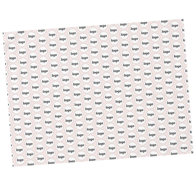 Nappe Logo Motif Marque commerciale Blush Pink (Simple logo pattern business promotional blush pink tablecloth for trade shows, catering and events)