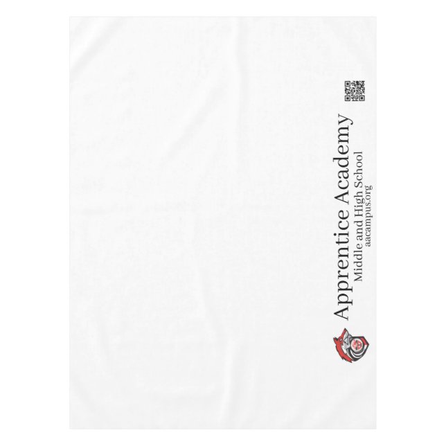 Nappe Logo Redwolf et Académie des apprentis avec QRC (Devant)