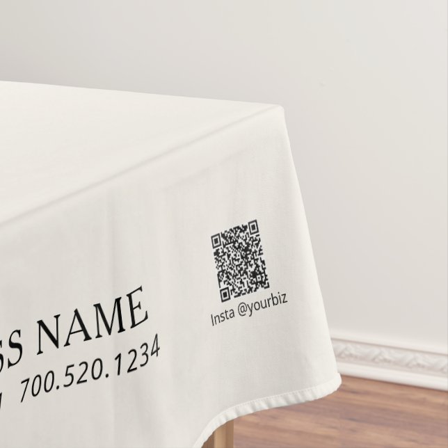 Nappe Logo simple de la société Ivory Off White pour un  (In Situ)