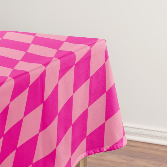 Nappe Losanges Damier Rose Clair et Foncé Harlequin  (Créateur téléchargé)