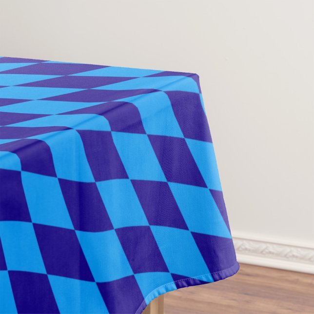 Nappe Losanges et Damier Bleu Clair et Foncé Harlequin  (Créateur téléchargé)