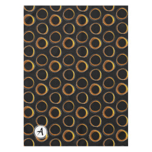 Nappe Lot Éclipsez Mid-Century Modern Black et Gold
