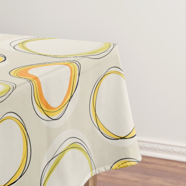 Nappe Lot Éclipsez Mid-Century Modern - Black lines (In Situ)