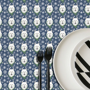 Nappe Loup Arctique Blanc Mystique Neige Bleue Galanthus